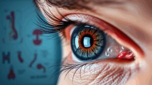 An eye stroke, or retinal artery occlusion, leads to sudden vision loss. Common symptoms include blurred vision, a dark spot in sight, and changes in perception. Risks include hypertension, diabetes, and high cholesterol.